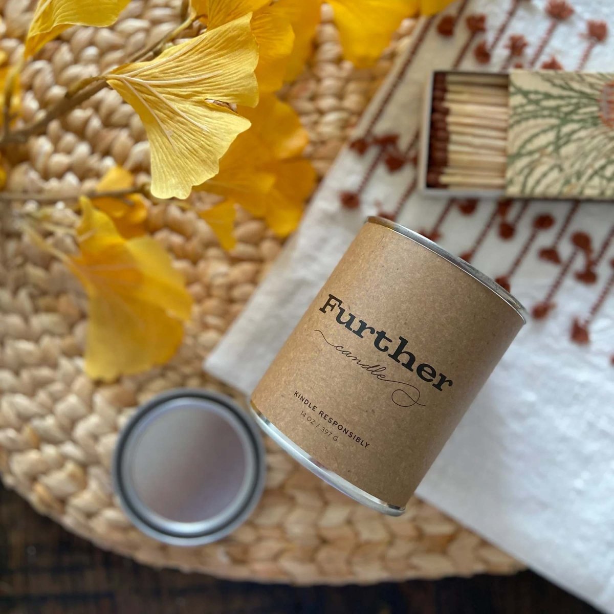 Further Candle - Tin Jar Edition - Kindle Responsibly - Kija Hair Salon