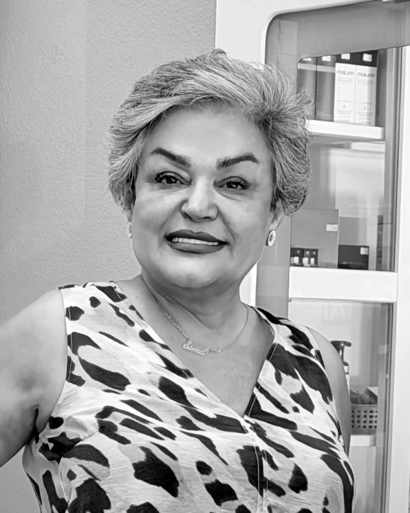 Sima, Master stylist · 45+ years at Kija Hair Salon