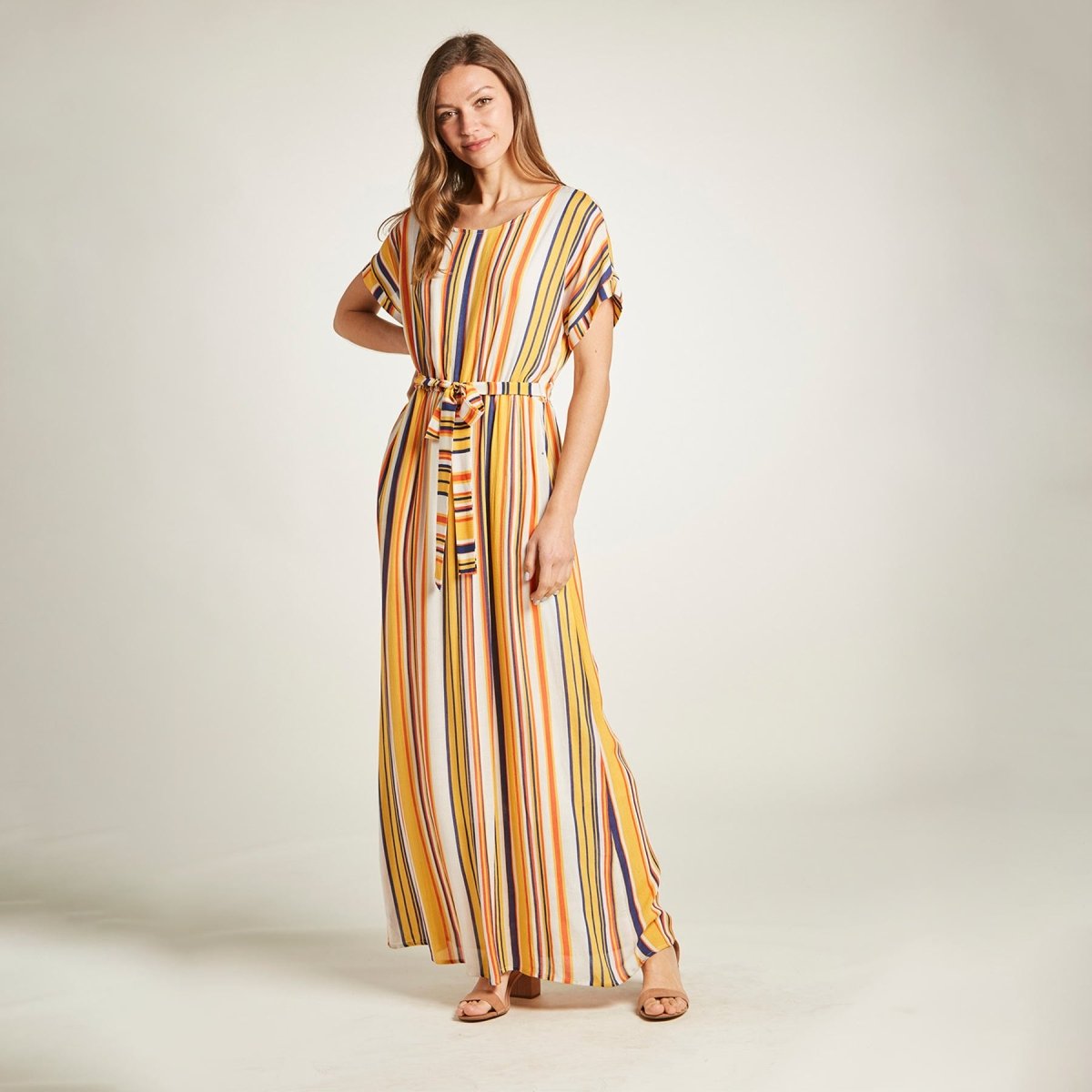 Orange Creek Round Neck Maxi Dress - Kija Hair Salon