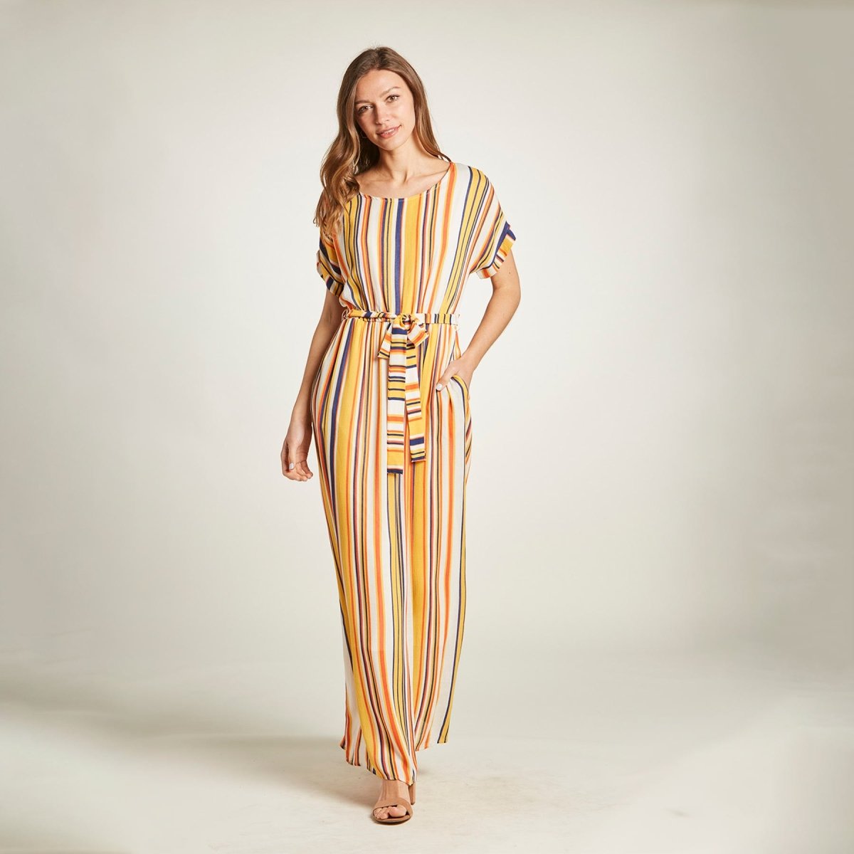 Orange Creek Round Neck Maxi Dress - Kija Hair Salon