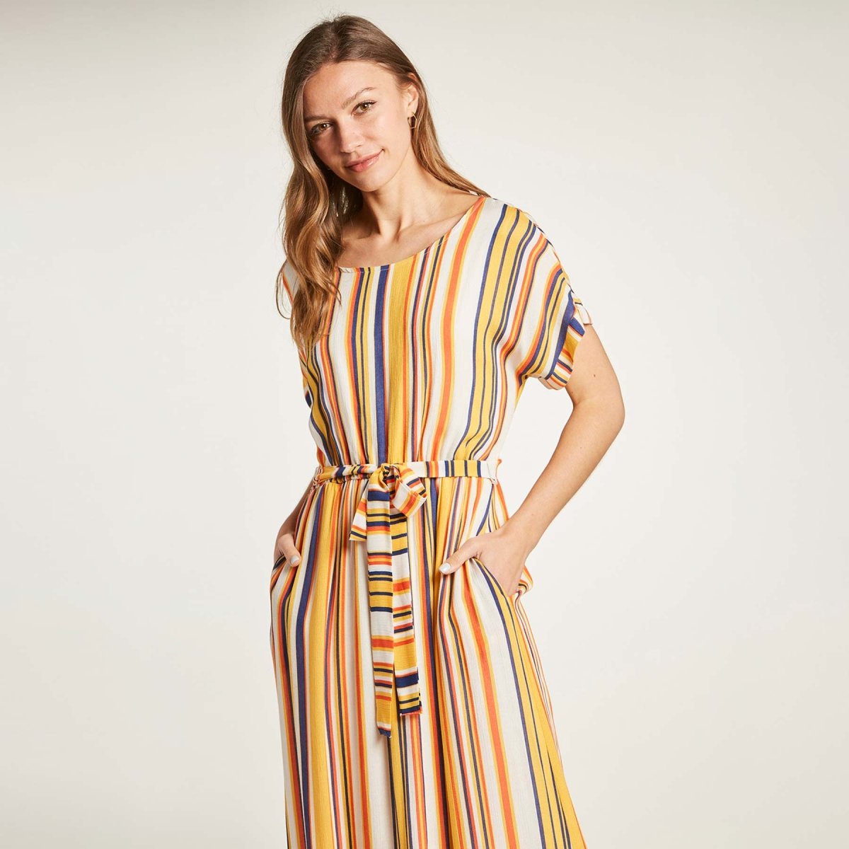 Orange Creek Round Neck Maxi Dress - Kija Hair Salon