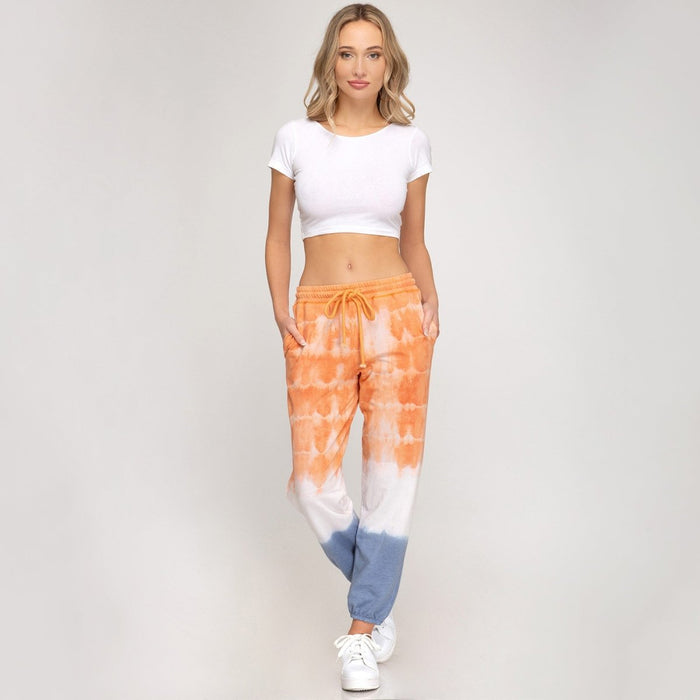 She + Sky Cool Tone Tie Dyed Joggers - Kija Hair Salon