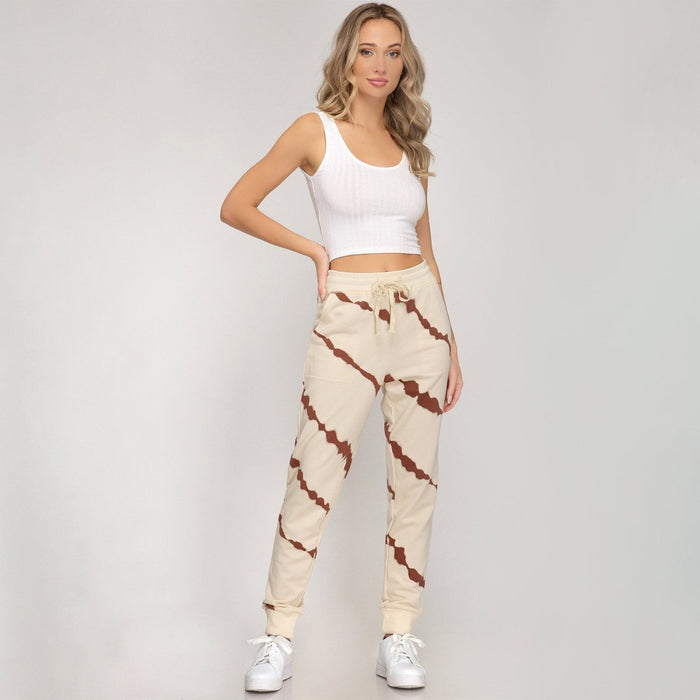 She + Sky French Terry Tie-Dyed Joggers - Kija Hair Salon