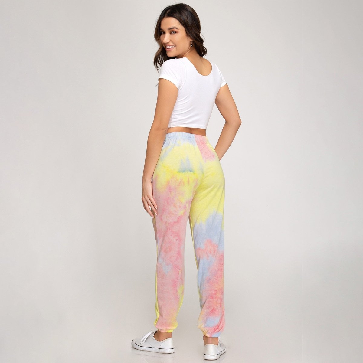 She + Sky Pastel Tie - Dyed Joggers - Kija Hair Salon